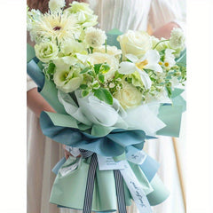 Flower Wrapping Paper Eucalyptus Bouquet DIY Material