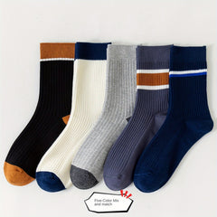 Men's Crew Socks 6 Pairs Winter Sport Sweat Absorption Anti Odor