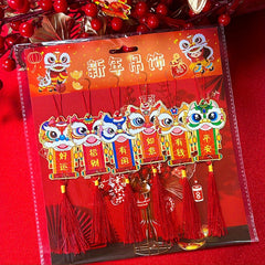 6pcs Spring Dragon Hanging Ornaments Pack - Living Room Decoration