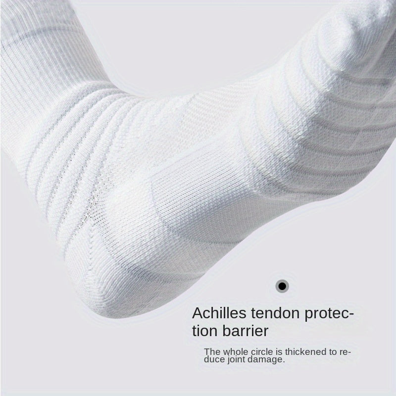 3 Pairs Outdoor Cotton Socks for Running Basketball Thickened Sports Socks