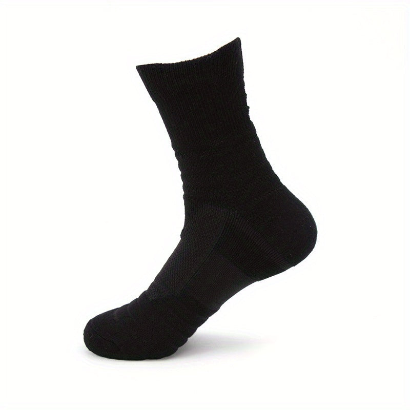 3 Pairs Outdoor Cotton Socks for Running Basketball Thickened Sports Socks