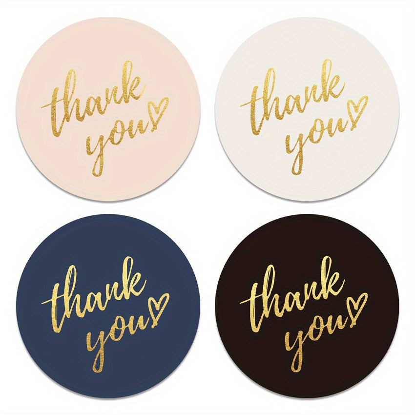 500pcs Golden Hot Stamping Self Adhesive Sticker Label