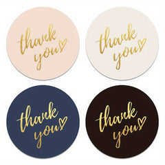 500pcs Golden Hot Stamping Self Adhesive Sticker Label