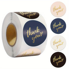 500pcs Golden Hot Stamping Self Adhesive Sticker Label