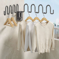 Wall-mounted Shoe Drying Rack Hook Foldable Slipper Rack