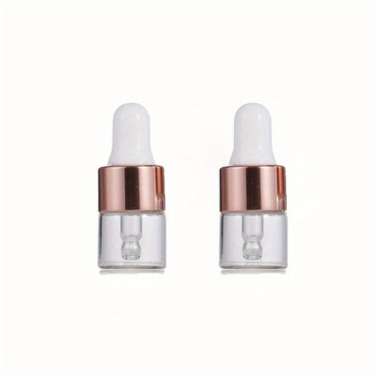 Clear Glass Dropper Vials 1-5ml Travel Friendly Essential Oils Perfume