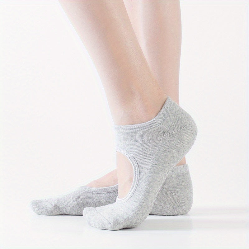2 Pairs Non-Slip Cushioned Ankle Dance Socks
