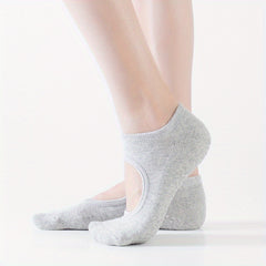 2 Pairs Non-Slip Cushioned Ankle Dance Socks