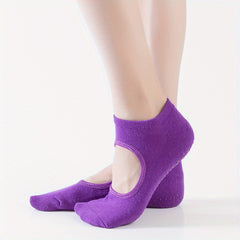 2 Pairs Non-Slip Cushioned Ankle Dance Socks