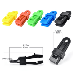 Tent Canopy Clips Tarpaulin Bracket Clips Outdoor Wind Rope Clip Hiking Camping