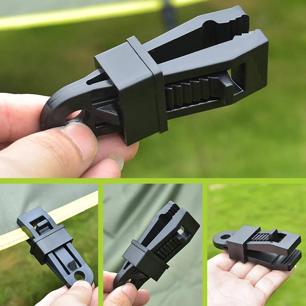 Tent Canopy Clips Tarpaulin Bracket Clips Outdoor Wind Rope Clip Hiking Camping