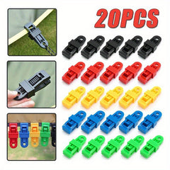 Tent Canopy Clips Tarpaulin Bracket Clips Outdoor Wind Rope Clip Hiking Camping