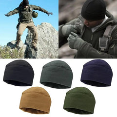 Polar Fleece Warm Hat Soft Watch Cap Military Beanie Hat