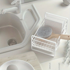 Kitchen Sponge Drain Storage Rack Iron Countertop Sink Storage