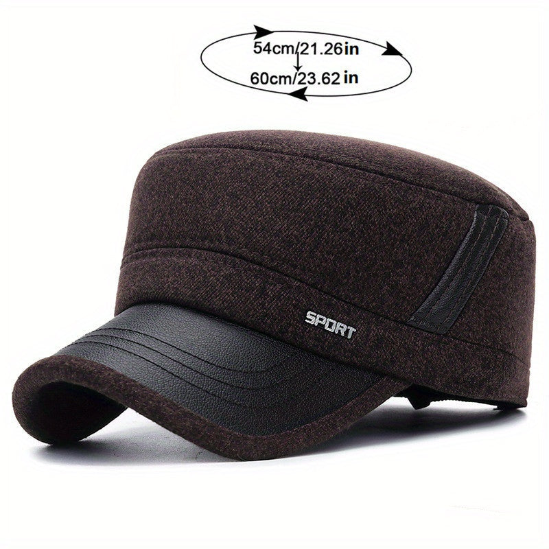 Windproof Winter Hat With Ear Protection - Thickened Sun Hat