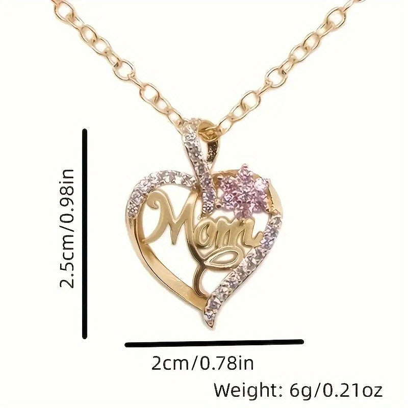 Heart MOM Pendant Necklace for Party Jewelry