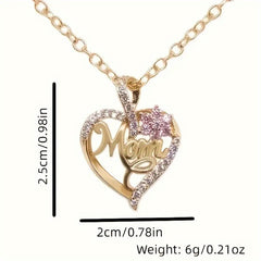 Heart MOM Pendant Necklace for Party Jewelry