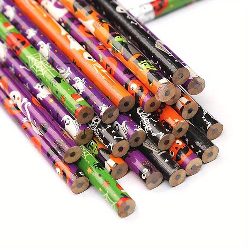 12pcs Halloween Pattern Pencil Writing Pens Halloween Party Favors