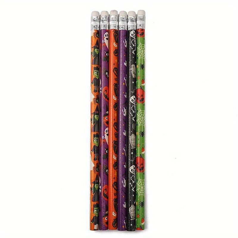 12pcs Halloween Pattern Pencil Writing Pens Halloween Party Favors