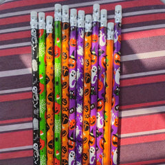 12pcs Halloween Pattern Pencil Writing Pens Halloween Party Favors