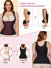 Tummy Control Tank Top Waist Trainer Shaper Open Bust Slimming Cami