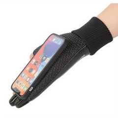 Men's Winter Waterproof Leather Gloves Anti Slip Gloves