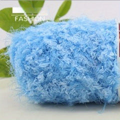 Coral Velvet Mink Fur Scarf Yarn for Crocheting and Knitting