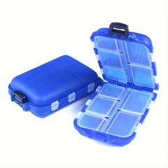 Waterproof Mini Tackle Box 10 Compartments Hooks Lures Baits Organizer