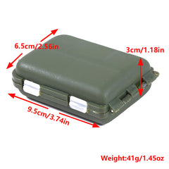 Waterproof Mini Tackle Box 10 Compartments Hooks Lures Baits Organizer
