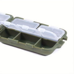 Waterproof Mini Tackle Box 10 Compartments Hooks Lures Baits Organizer