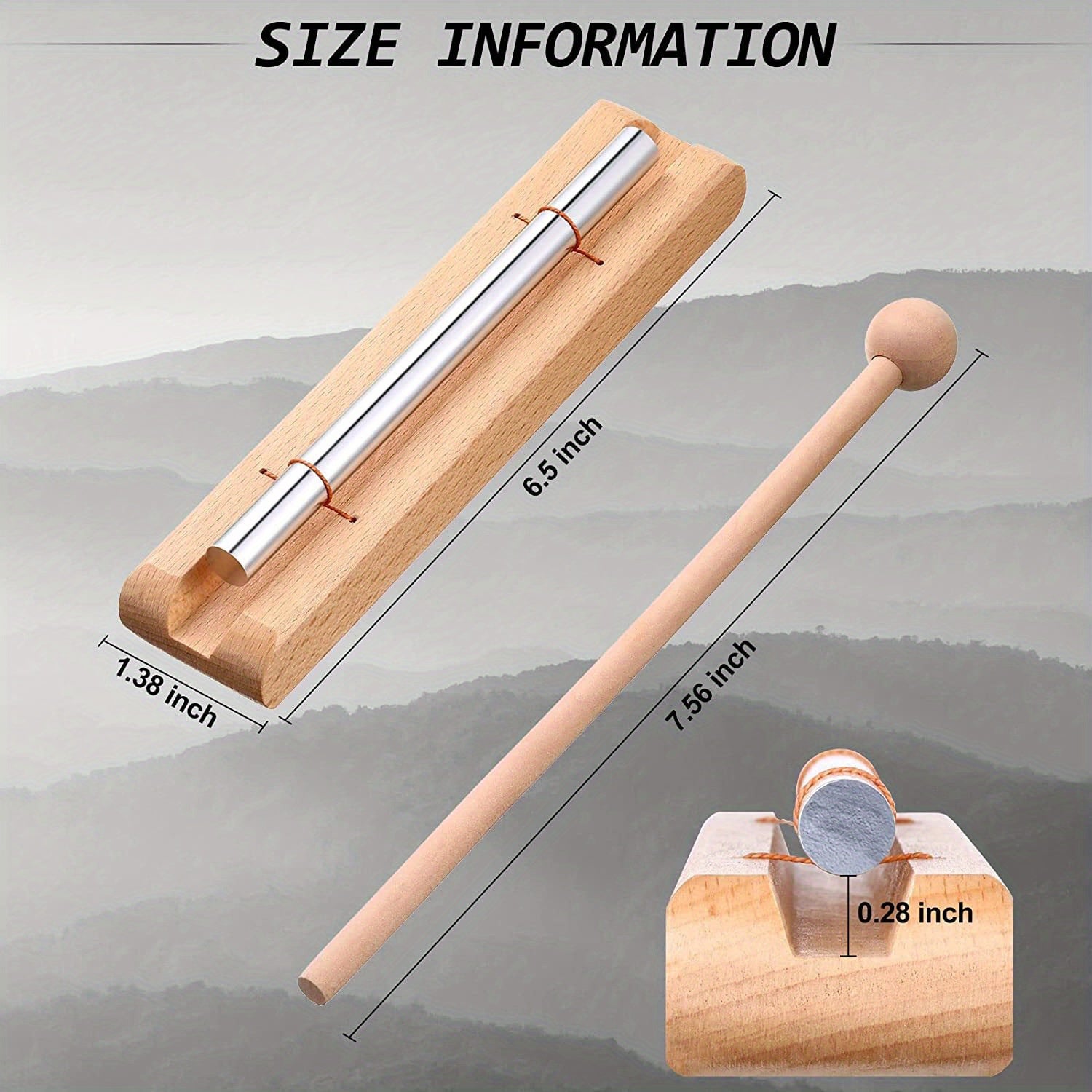 Wooden Musical Chimes for Yoga Meditation