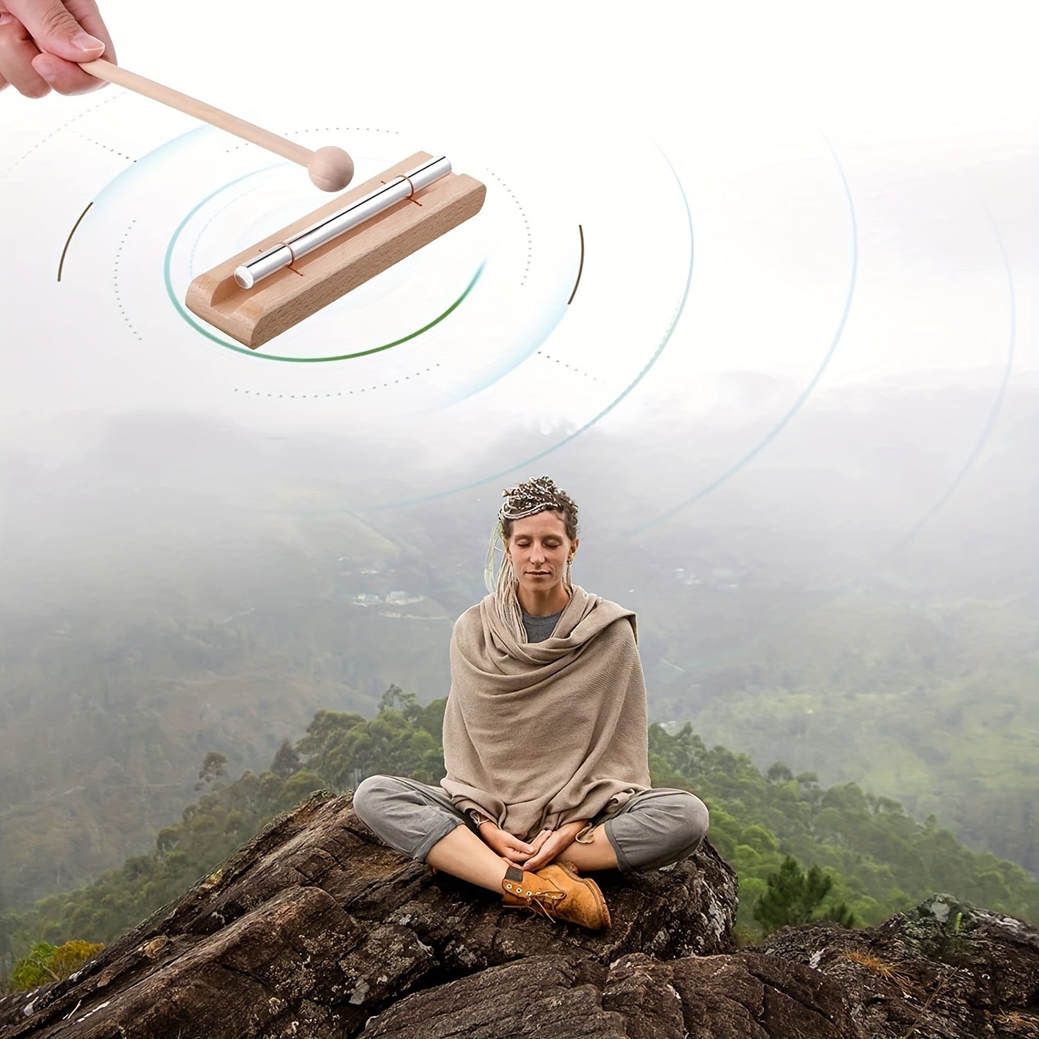 Wooden Musical Chimes for Yoga Meditation