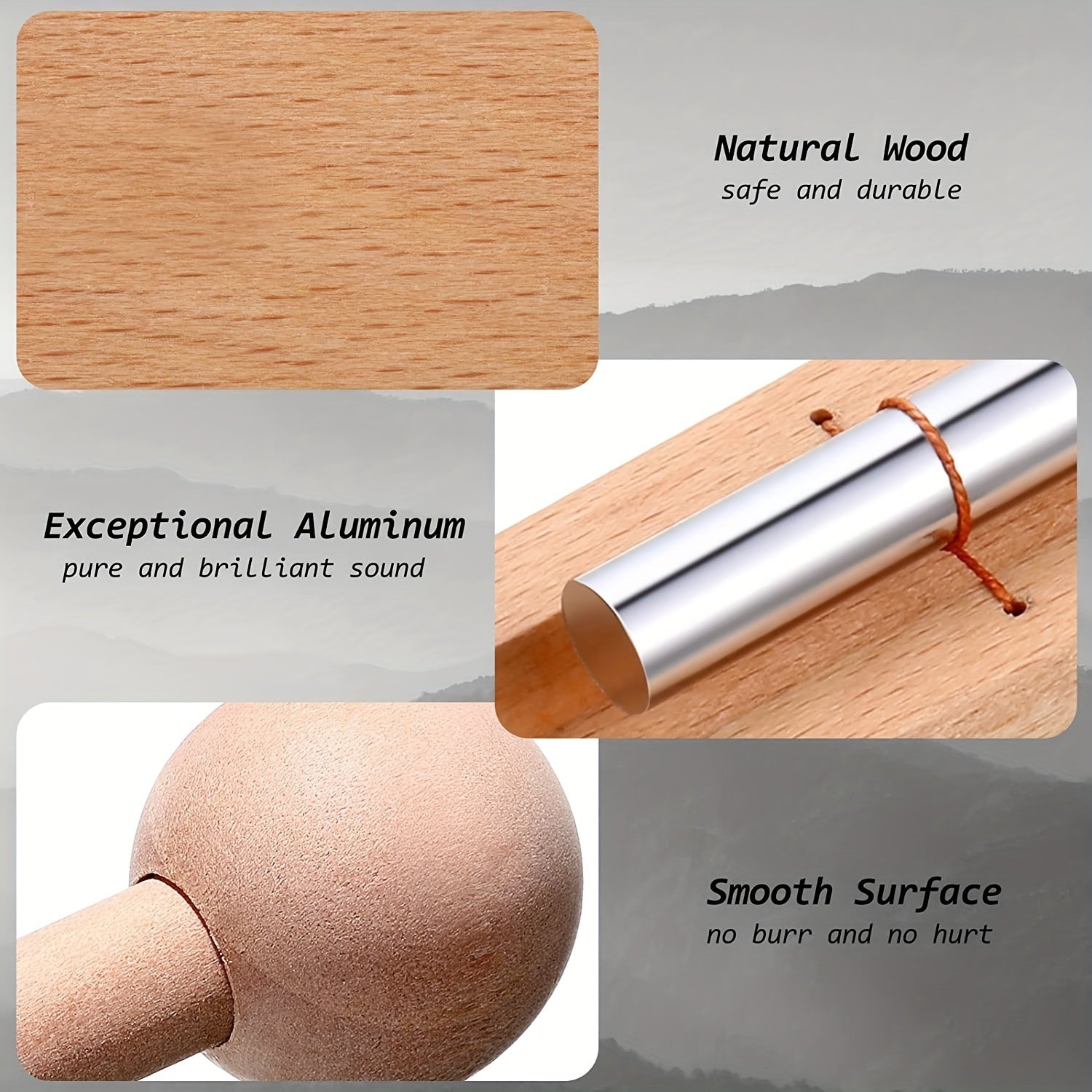 Wooden Musical Chimes for Yoga Meditation