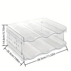 Water Bottle Storage Rack for 6 Bottles, Portable Stackable Cup Holder