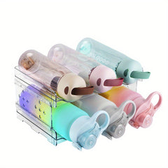 Water Bottle Storage Rack for 6 Bottles, Portable Stackable Cup Holder