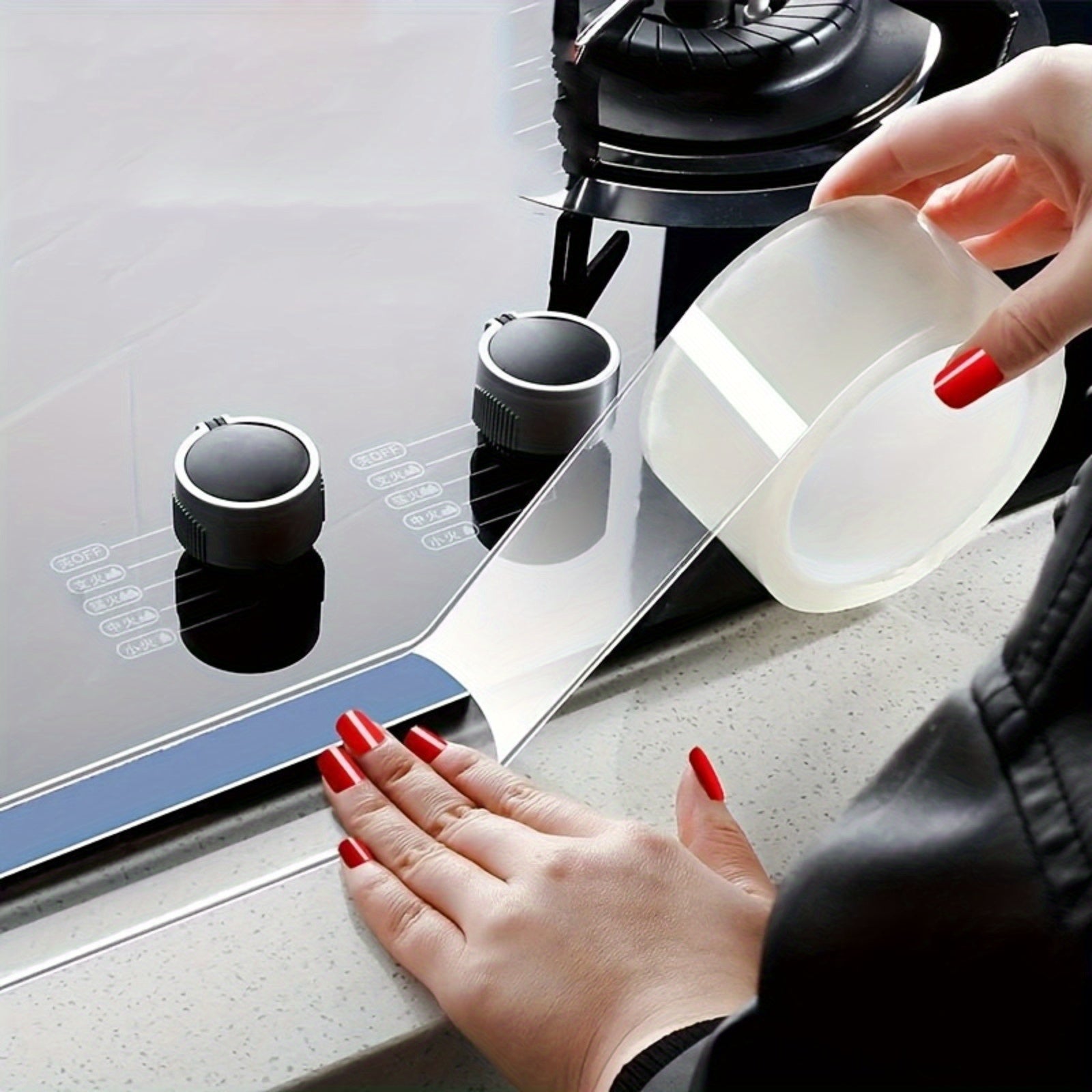 200 66 Cm Clear Caulk Self adhesive Tape For Kitchen Bathroom