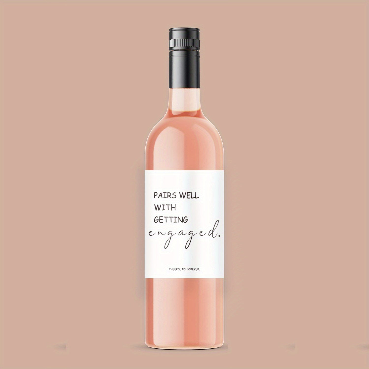Engagement Wine Label Pairs Well With Engagements Wedding Gift