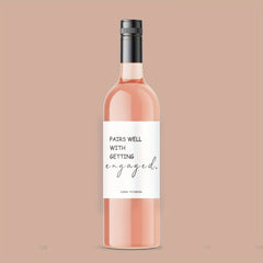 Engagement Wine Label Pairs Well With Engagements Wedding Gift