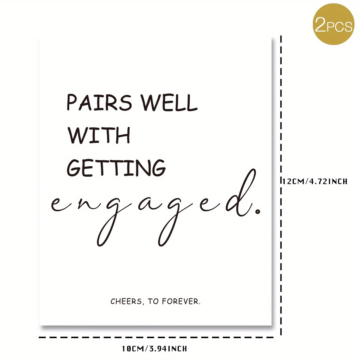 Engagement Wine Label Pairs Well With Engagements Wedding Gift