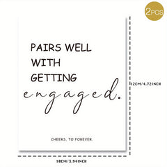 Engagement Wine Label Pairs Well With Engagements Wedding Gift