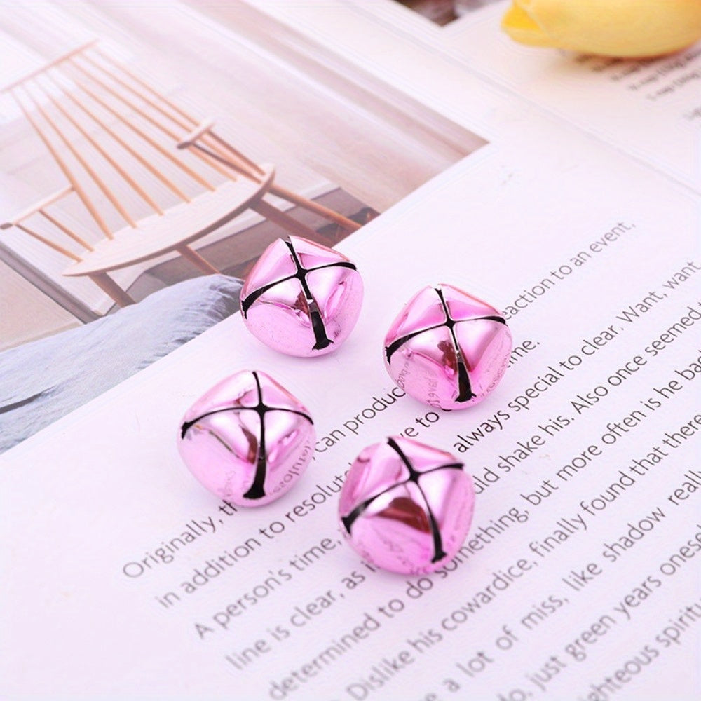 50pcs Pink Bells DIY Craft Holiday Decorations Wedding Christmas Party Favors