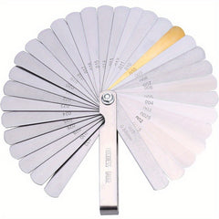 32 Blades Steel Feeler Gauge Metric/Imperial Measuring Tool