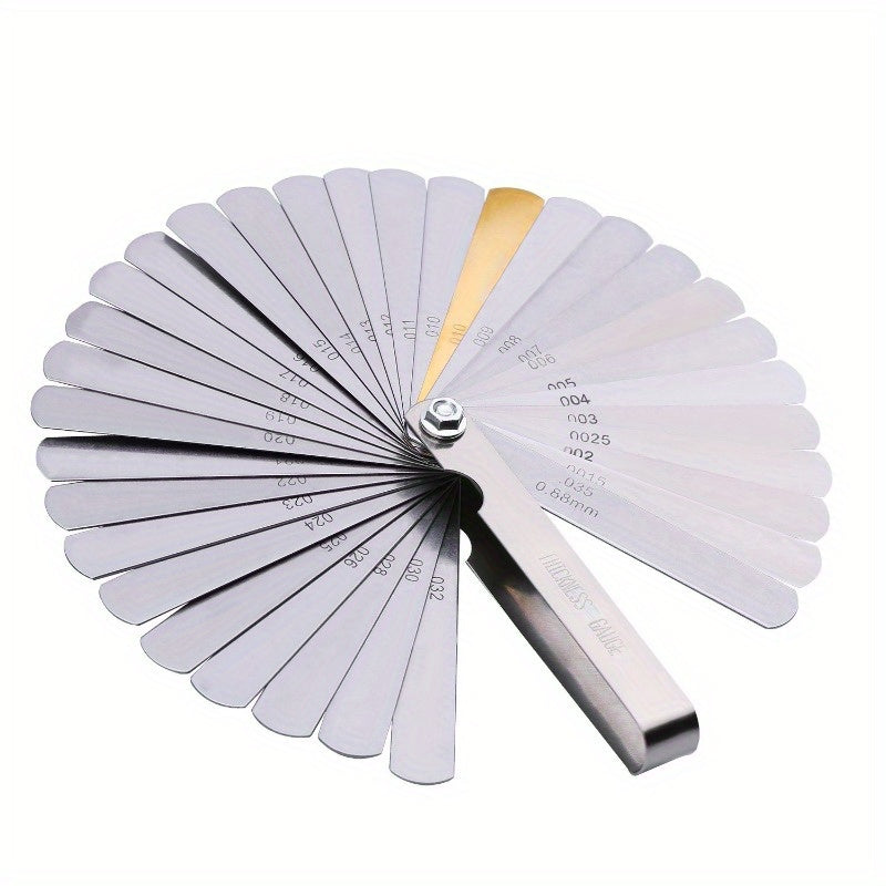 32 Blades Steel Feeler Gauge Metric/Imperial Measuring Tool