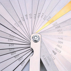 32 Blades Steel Feeler Gauge Metric/Imperial Measuring Tool