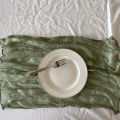 Bohemian Style Wrinkled Cloth Napkins Wedding Party Table Decorations Mat