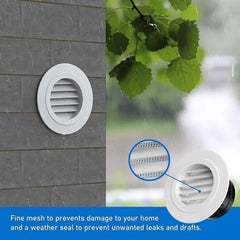 Circular Vent Louver Grille Cover for Fresh Air System
