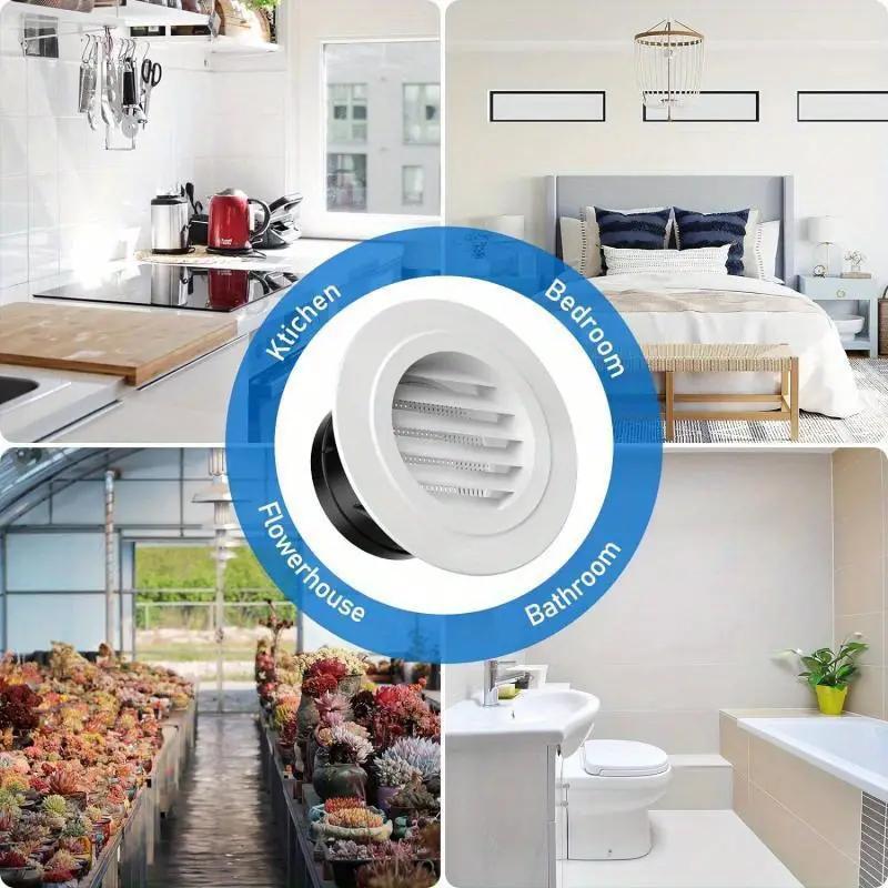 Circular Vent Louver Grille Cover for Fresh Air System