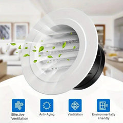 Circular Vent Louver Grille Cover for Fresh Air System