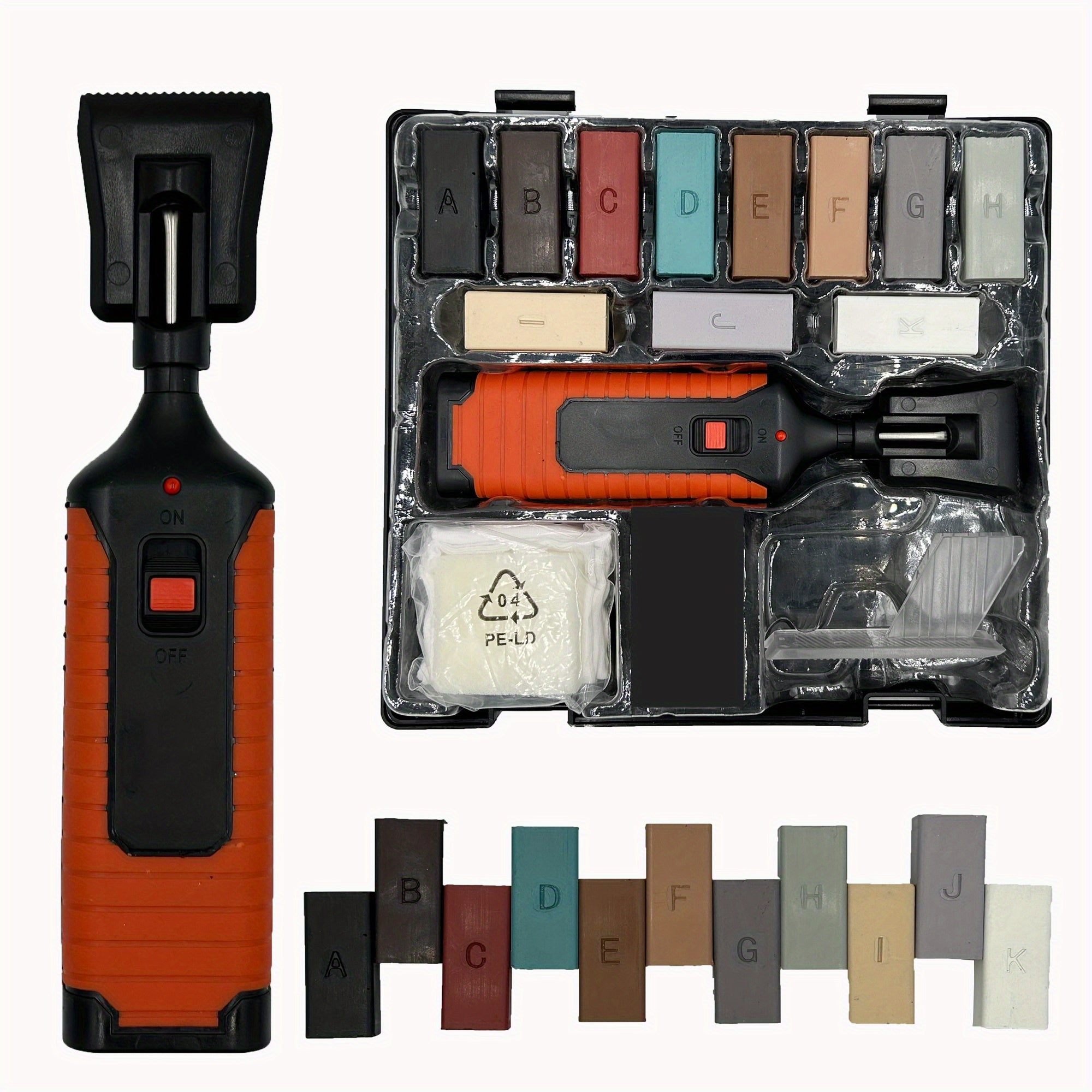 11pcs Tile Repair Kit Quick Dry Wax Filling Tool Avoid Re scratching
