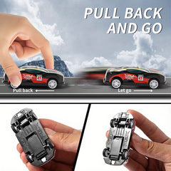 10pcs Pull Back Toy Cars Party Favors Mini Die Cast Race Cars Vehicles Bulk